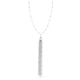 Sterling Silver Bead Charms Fancy Necklace, 24" fine designer jewelry for men and women